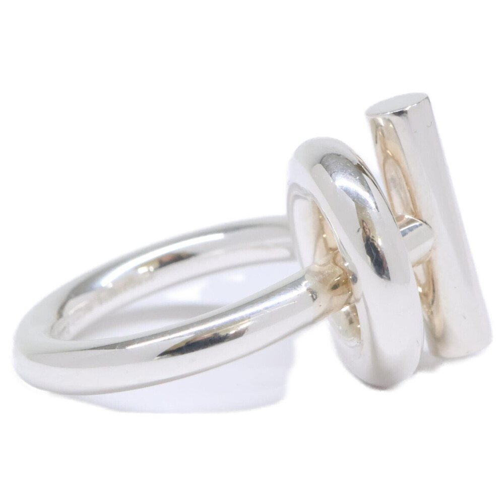 HERMES Ag925 Echappé MM Ring, Size 50, Silver, Women's - Picture 5 of 7